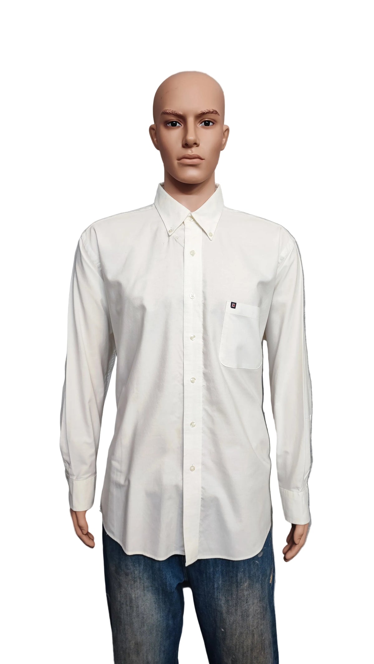 Vintage Chaps Oxford Long Sleeve Button Down Shirt White Men's Size XXL