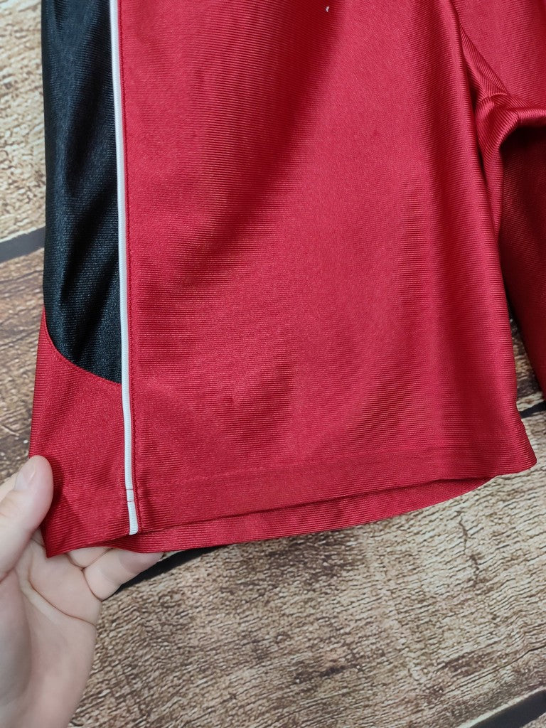 Reebok Kids Red Black Side Stripe Gym Shorts Athletic Size M 10-12 Medium Kids
