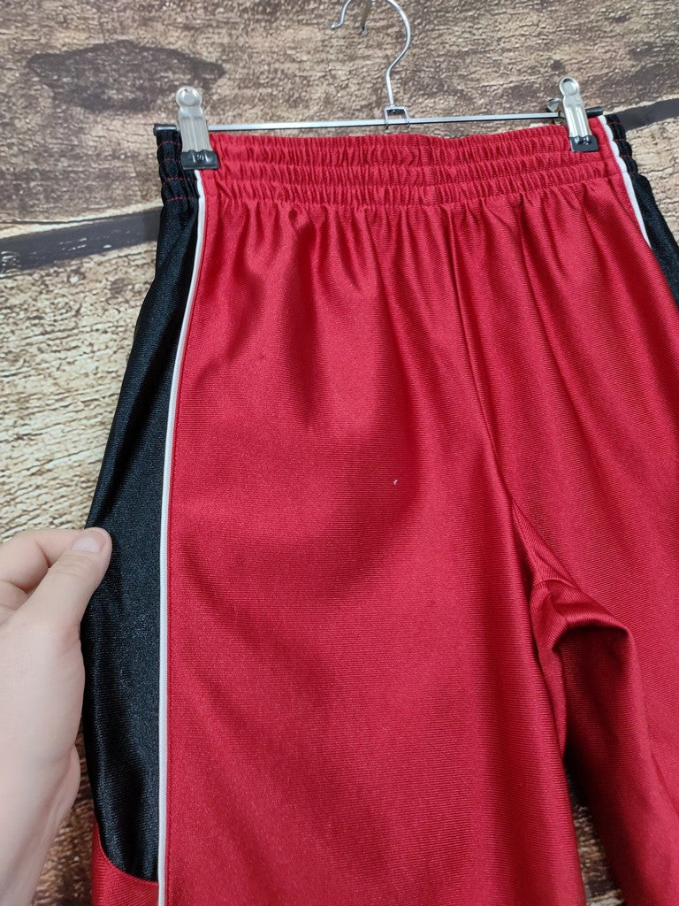 Reebok Kids Red Black Side Stripe Gym Shorts Athletic Size M 10-12 Medium Kids