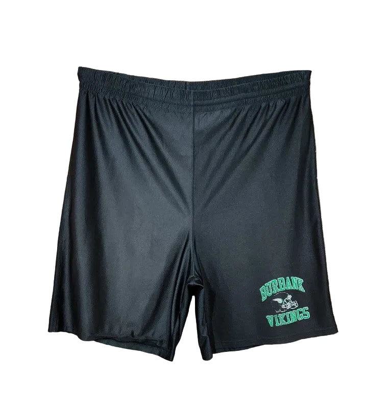 Vintage 90s Teamwork Burbank Vikings Football Shorts Black Made in USA Men's XXL