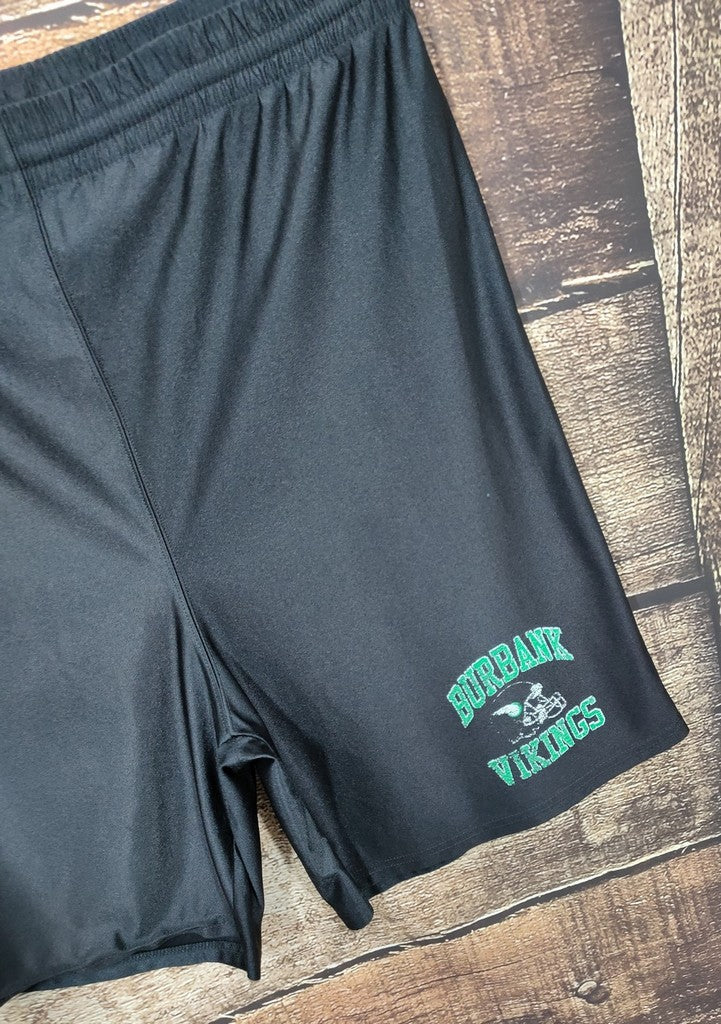 Vintage 90s Teamwork Burbank Vikings Football Shorts Black Made in USA Men's XXL