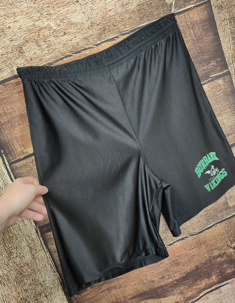 Vintage 90s Teamwork Burbank Vikings Football Shorts Black Made in USA Men's XXL