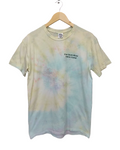 Gildan YMCA Camp Flat Rock River Pastel Tie Dye Graphic T-Shirt Medium Top Tee
