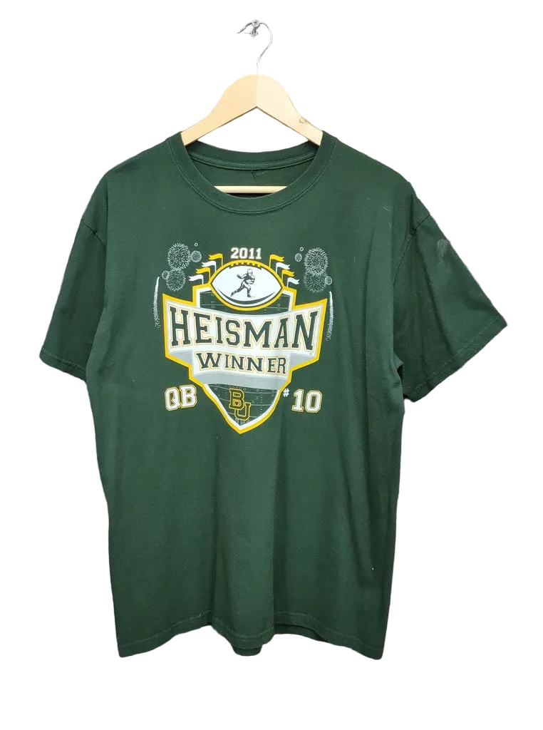 Vintage Baylor Bears Robert Griffin III 2011 Heisman Winner T-Shirt Mens Large