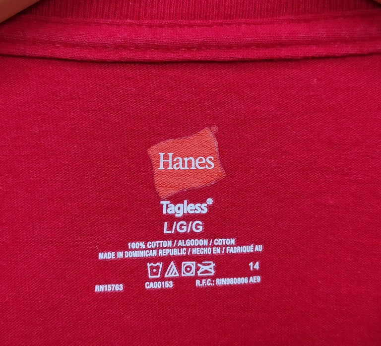 Hanes Red Back To School Bash 2014 Graphic T-Shirt Men's Size Medium Retro