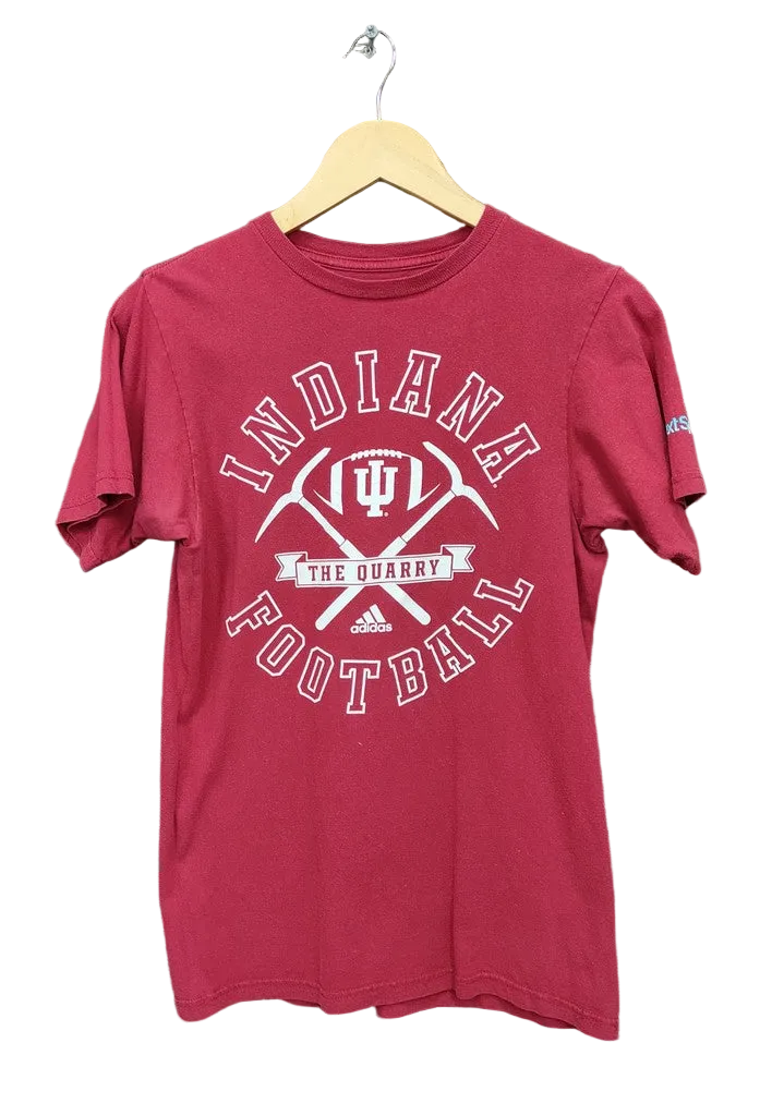 Adidas Indiana Hoosiers Football 2012 Schedule T-Shirt Crimson Mens Small Top