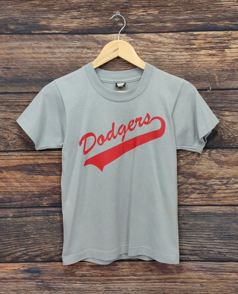 Vintage Screen Stars 80s Dodgers Little League T-Shirt Made in USA Kids 14 16