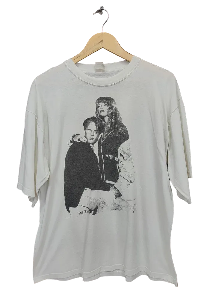 Vintage 90s The Sausage Photo Graphic T-Shirt Off White Mens XL Single Stitch Tee