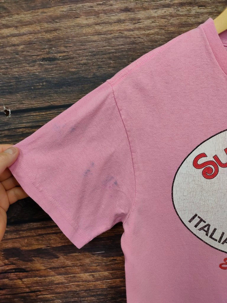 Heavyweight Pink Italian Ice & Candy Edisto Beach T-Shirt Women's Size S Retro