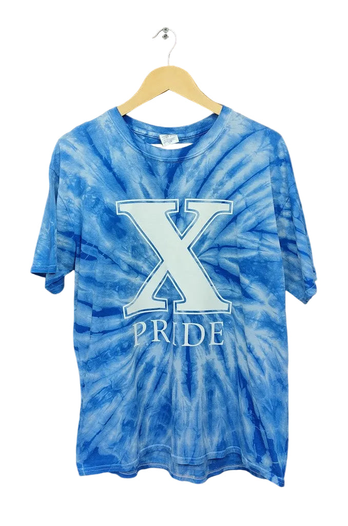 Jerzees Blue Tie Dye St Xavier Class of 11 Graphic T-Shirt Men's Size Large Retro