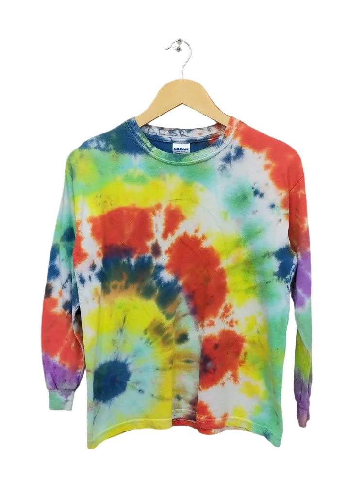 Gildan Ultra Cotton Youth Large Tie Dye The Art Elements Long Sleeve T-Shirt