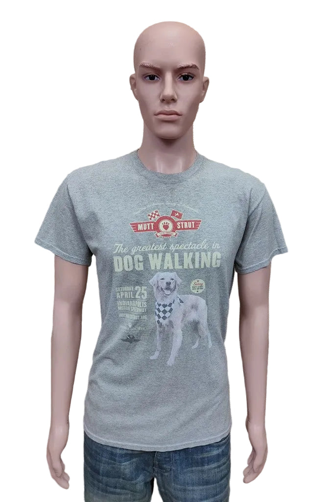 Gildan Grey 2015 Indy Mutt Strut Indianapolis Motor Speedway Dog Graphic Tee Medium