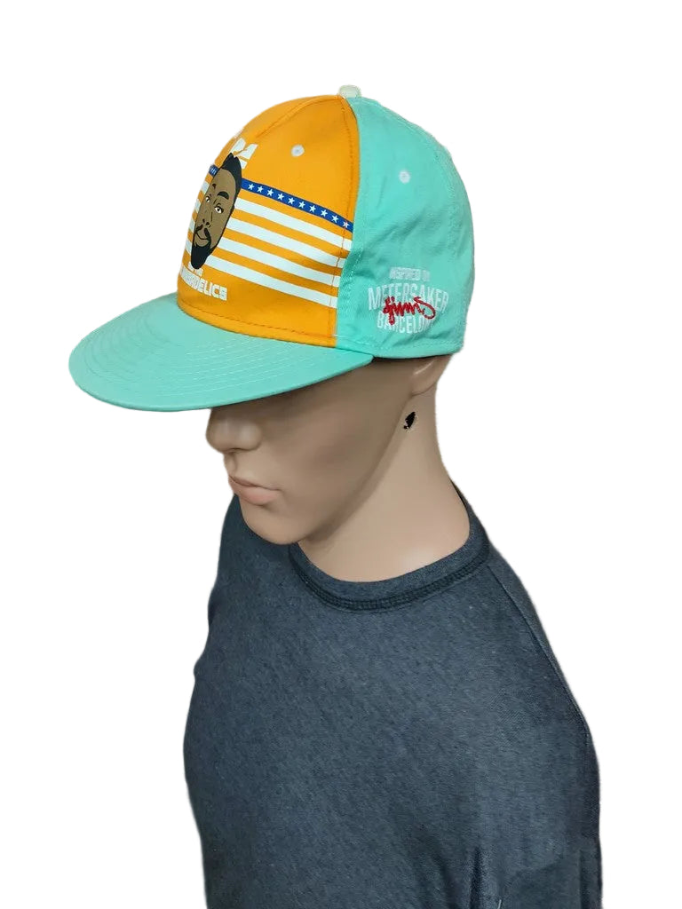 Djinns Djinnsadelics Snapback Hat Cap Mint Green Orange Metersaker Barcelona OSFA