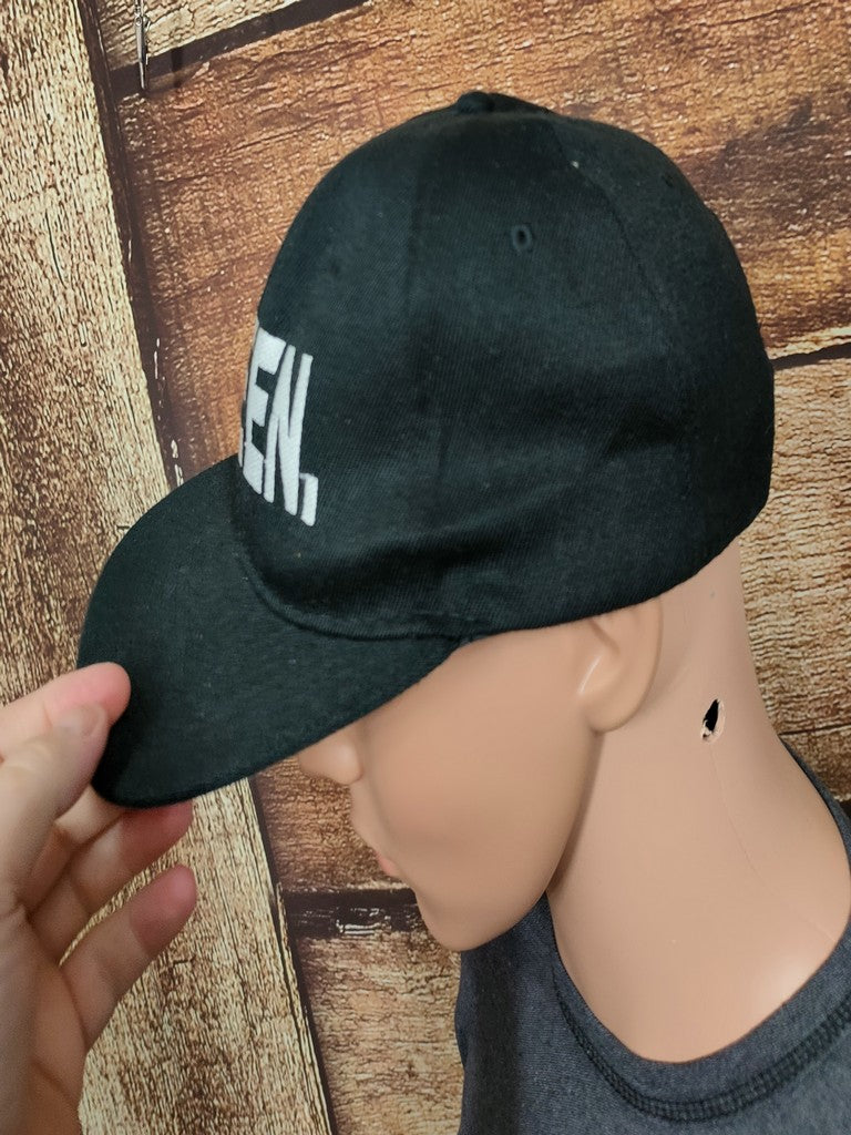 Atlantis Queen Snapback Hat Cap Black White Embroidered Slogan Logo OSFA