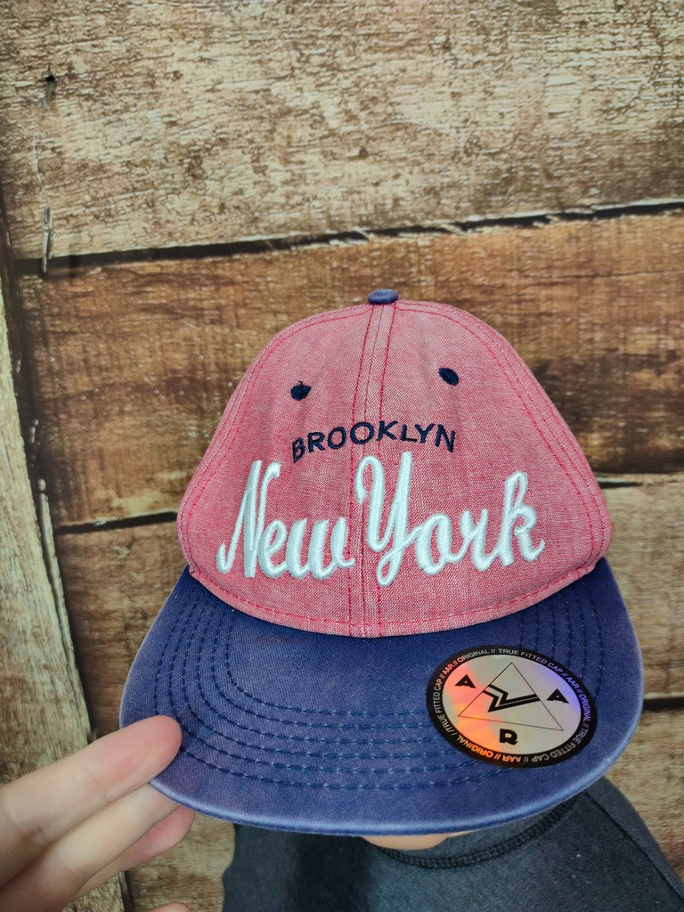 H&M Brooklyn New York Snapback Hat Cap Faded Denim Look Kids Teens