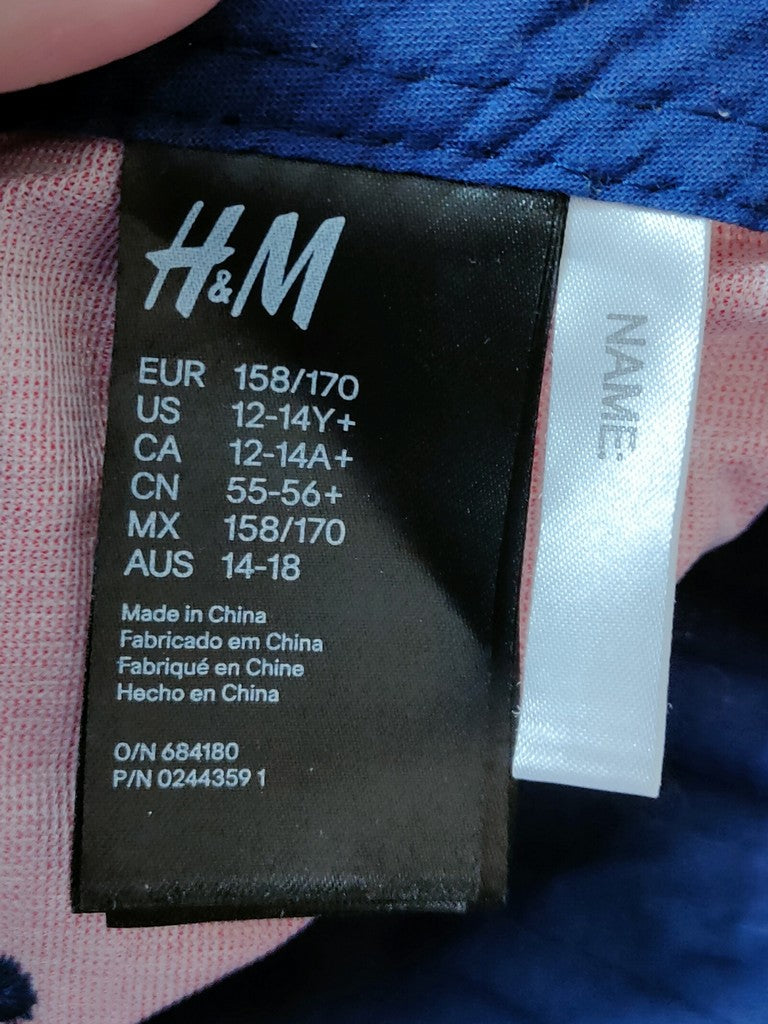 H&M Brooklyn New York Snapback Hat Cap Faded Denim Look Kids Teens