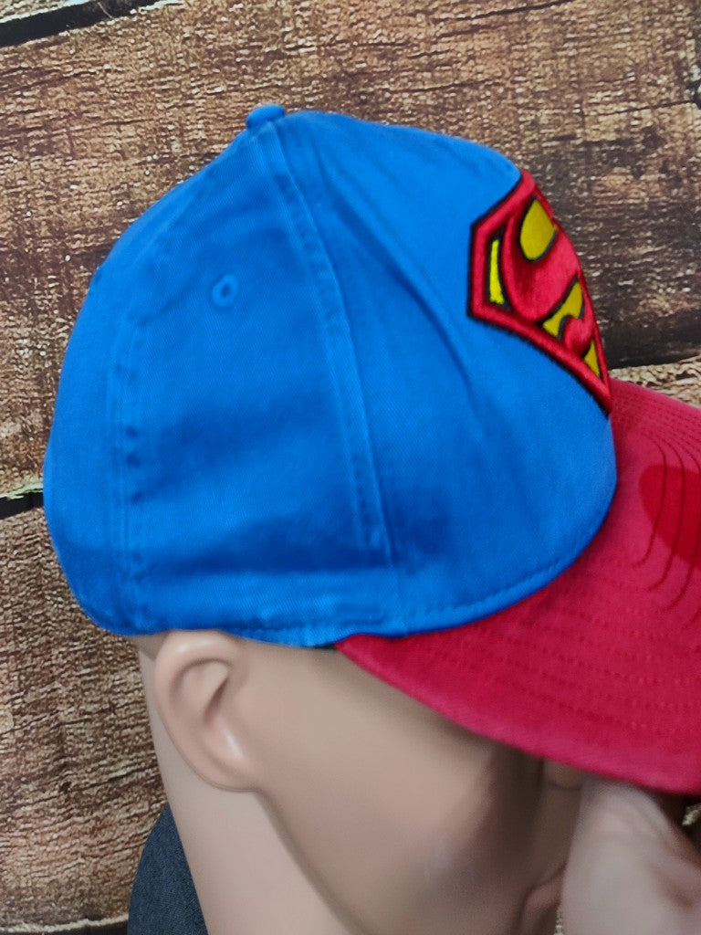 New Era 9Fifty Superman Snapback Cap Hat DC Comics Blue Red Yellow Shield S-M