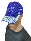 Cityhunter USA NY New York Baseball Cap Hat Purple White Embroidered Strapback OSFA