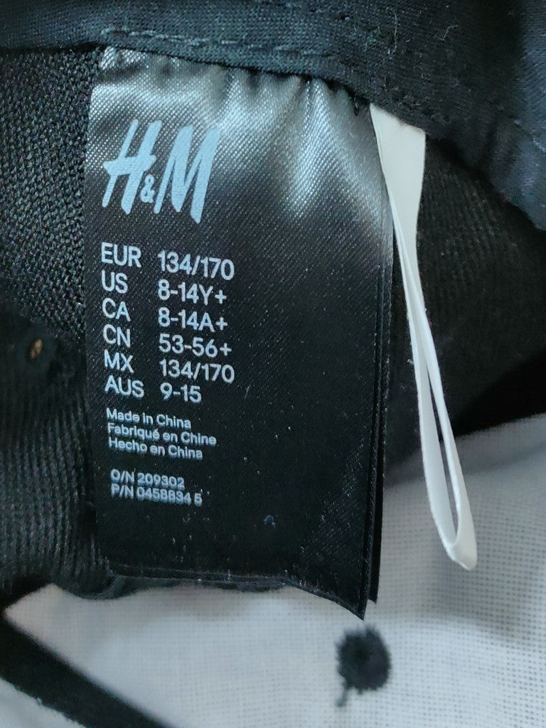 H&m xtrmes snapback cap hat black white splatter visor boys 8-14y+