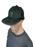 Black Squad LDN Rubber Patch Snapback Cap Hat Washed Black Tone-on-Tone OSFA