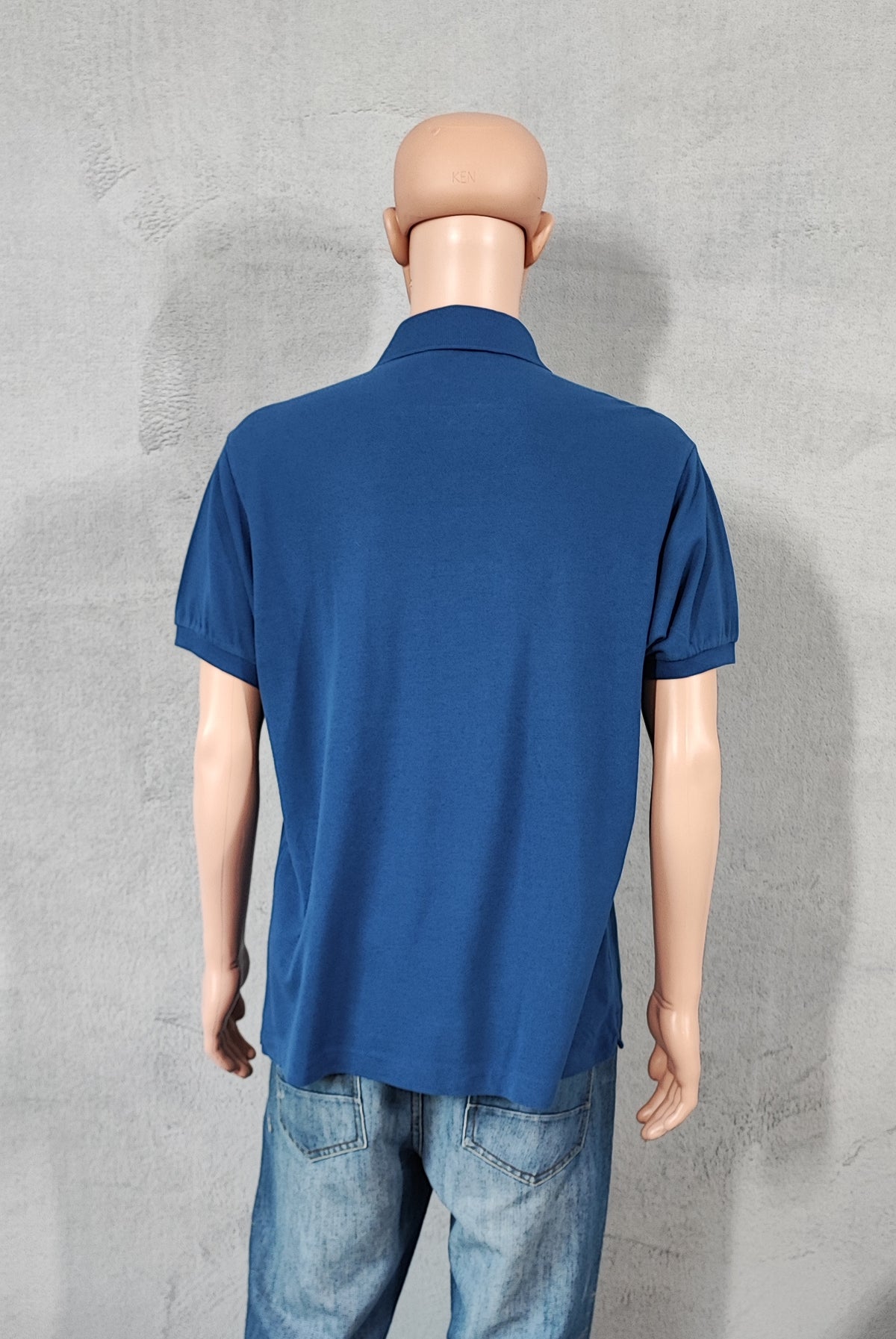 Vintage Lacoste Crocodile Logo Polo Shirt Blue Retro Y2K Men's Size XL