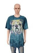 Vintage The Mountain Bulldog Tie Dye T-Shirt Big Face Graphic Men's Size XXL