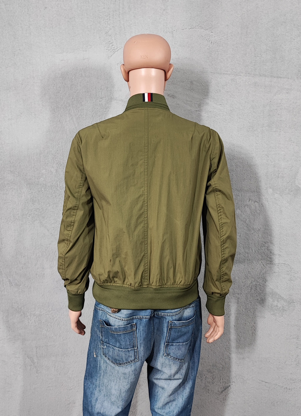 Vintage Tommy Hilfiger Plaid Lined Harrington Jacket Green Men Size Large