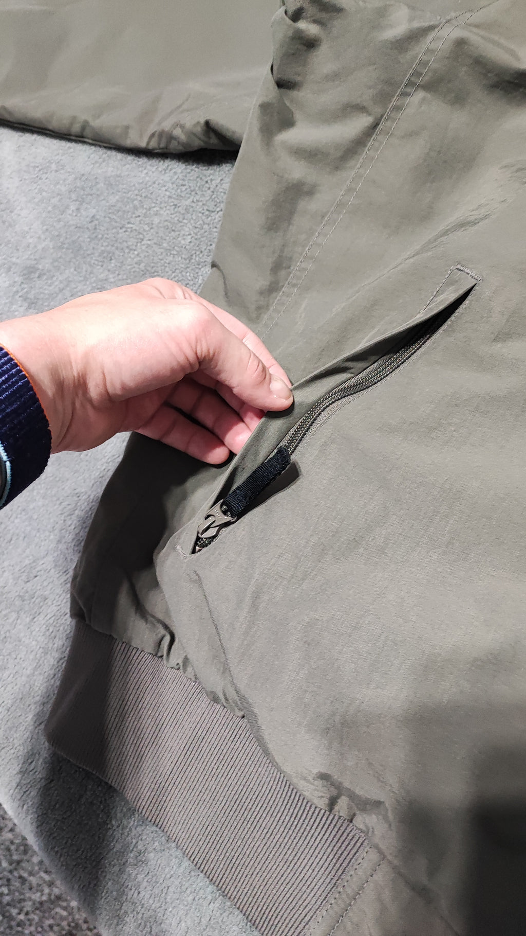 Vintage Columbia Plain Khaki Tan Nylon Technical Shell Jacket Men Size 3XL