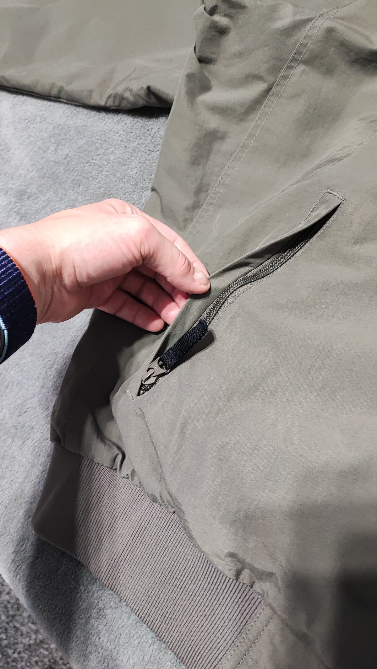 Vintage Columbia Plain Khaki Tan Nylon Technical Shell Jacket Men Size 3XL
