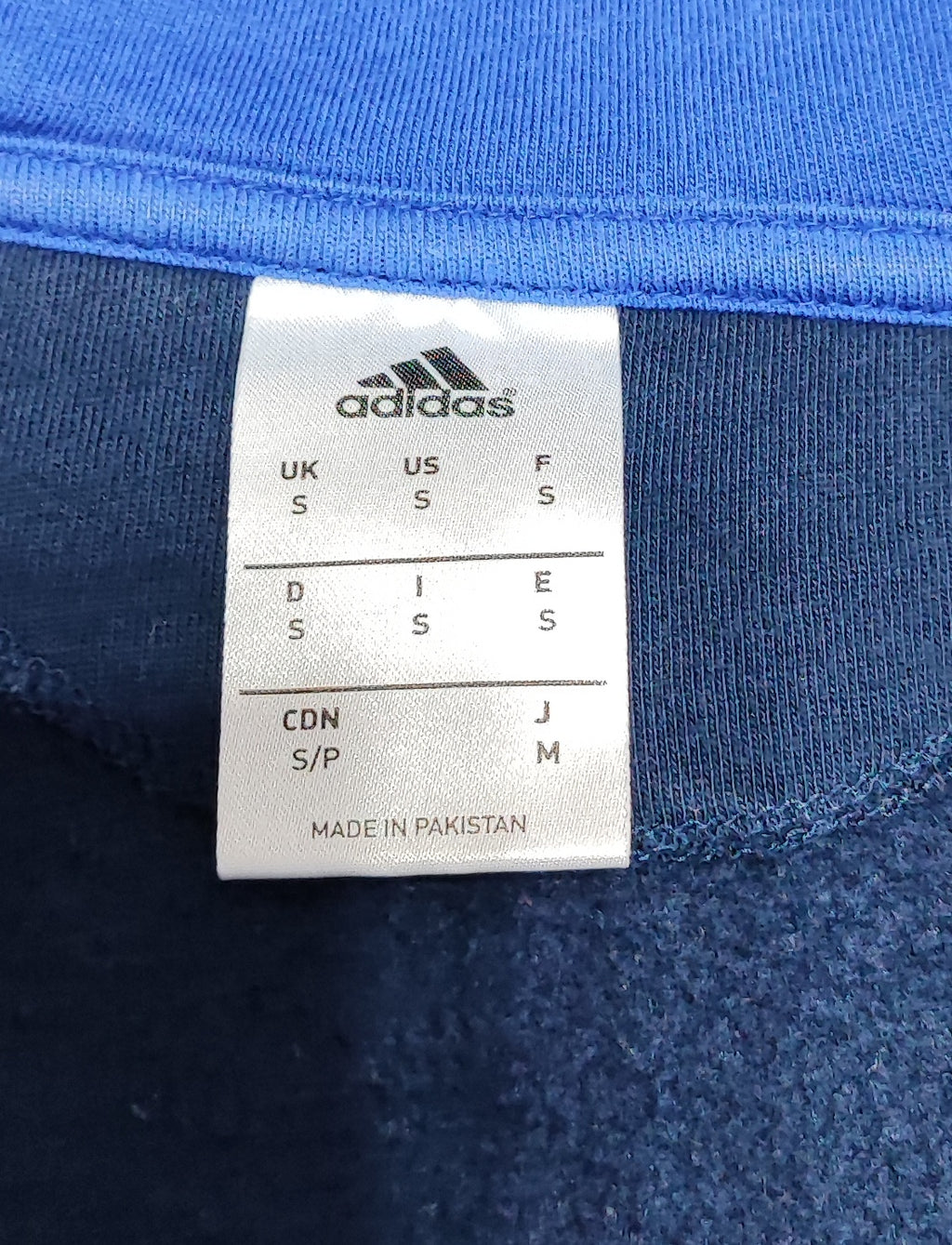 Vintage adidas Striped Hooded Track Jacket Faded Blue Men Size Medium