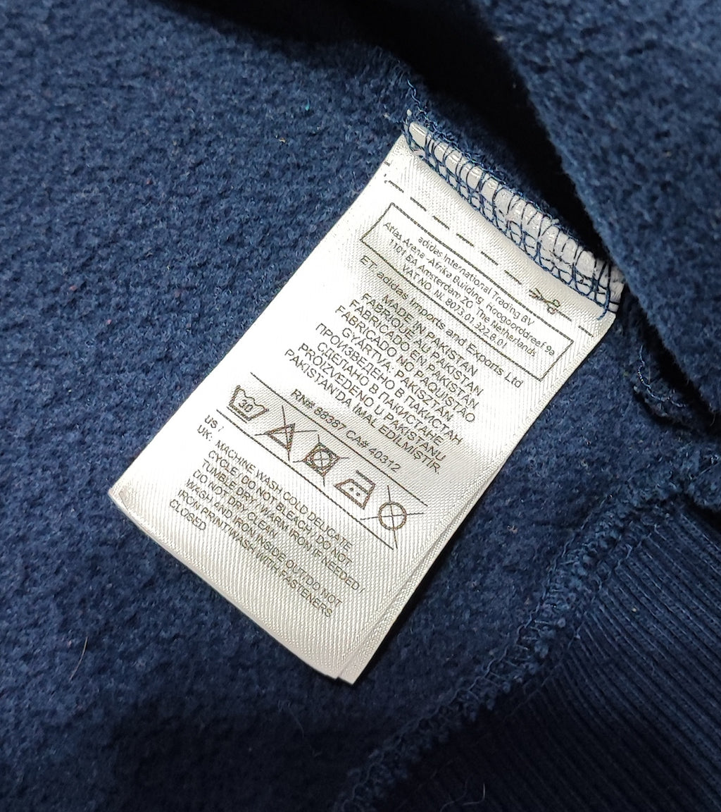 Vintage adidas Striped Hooded Track Jacket Faded Blue Men Size Medium