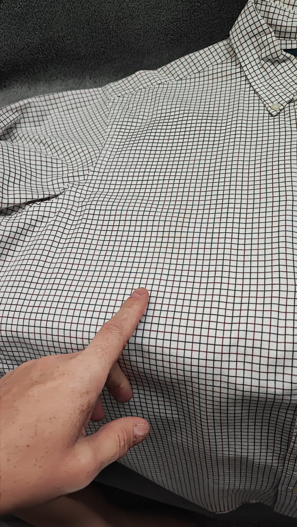 Vintage Polo Ralph Lauren Checked Long Sleeve Plaid Casual Shirt White Men's XL