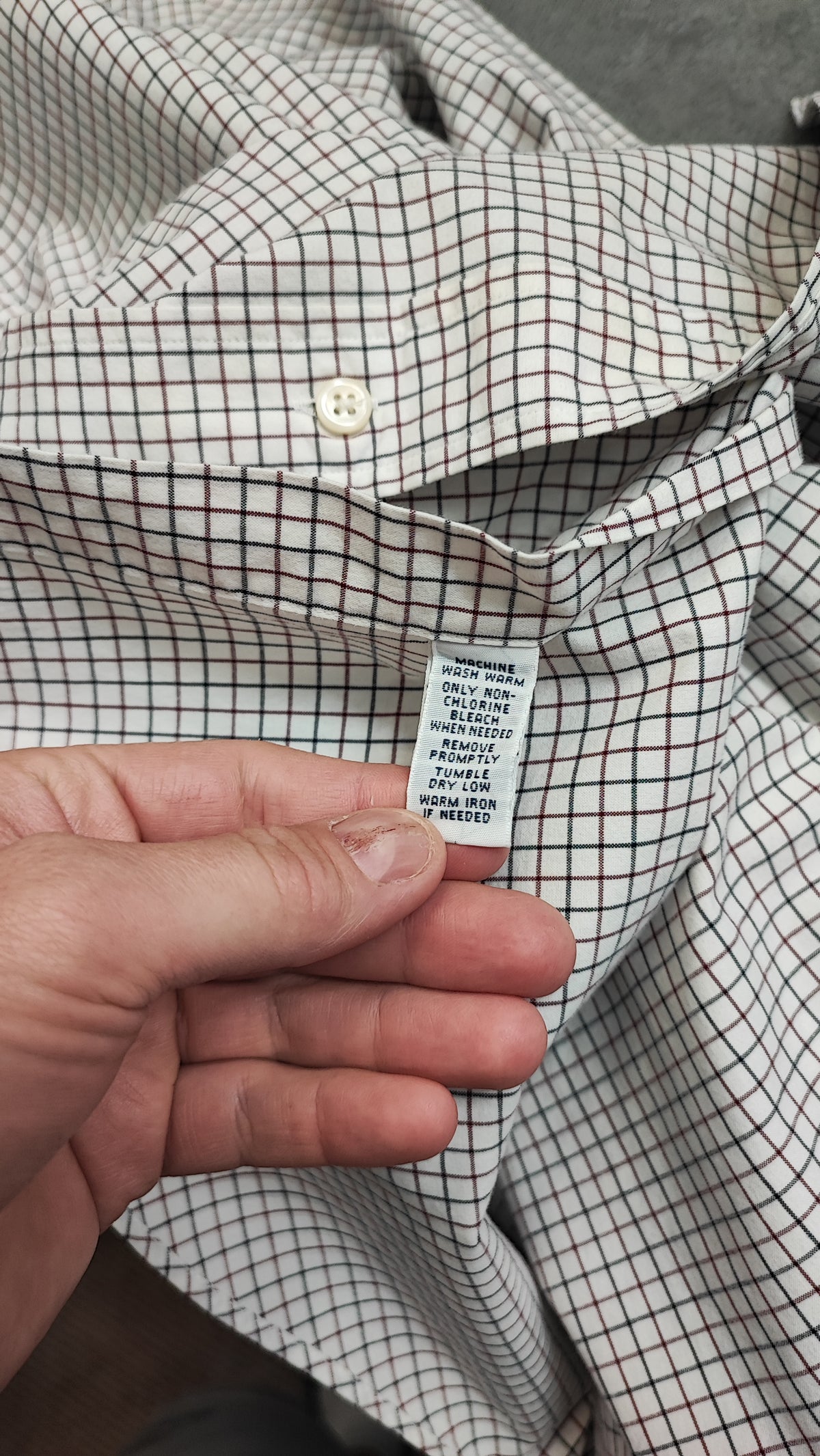 Vintage Polo Ralph Lauren Checked Long Sleeve Plaid Casual Shirt White Men's XL