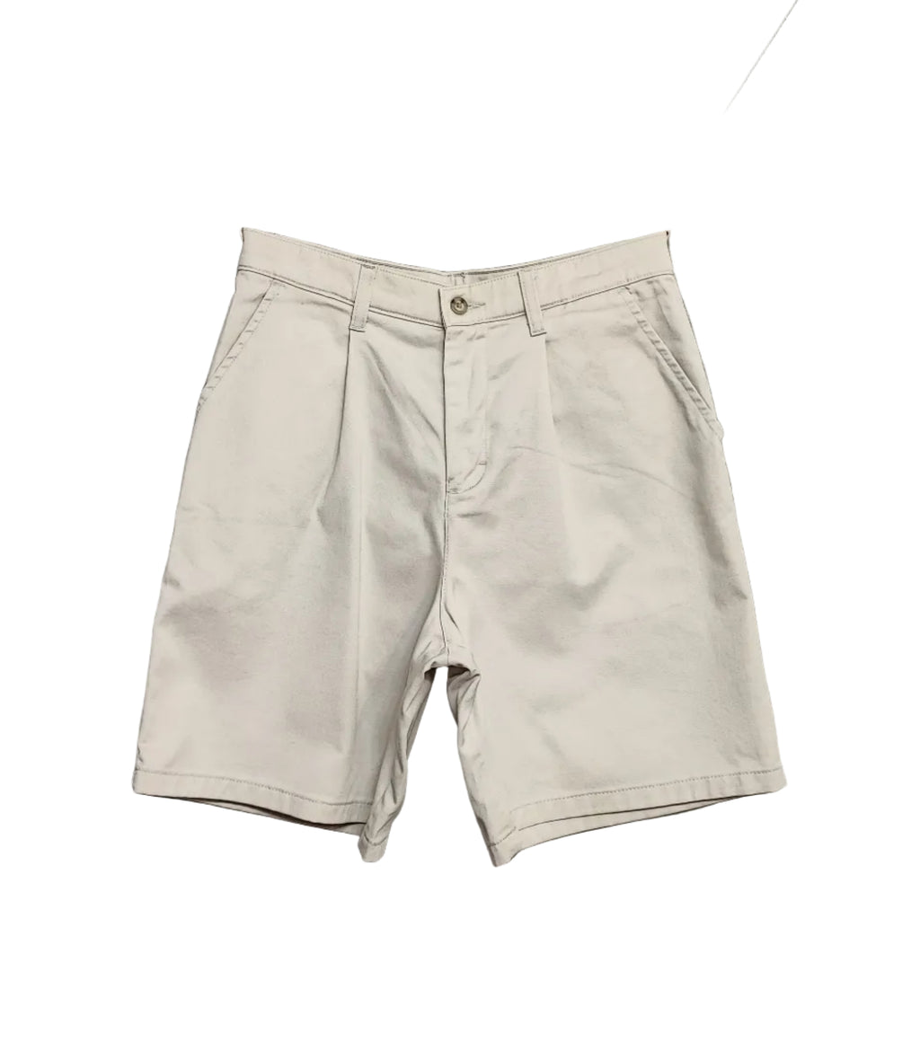 Lee Cream Chino Shorts Women Size 28 Waist Smart Casual Summer Pleated Jorts
