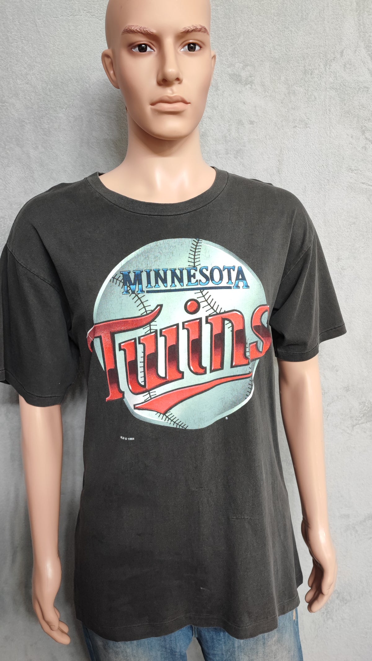 Vintage 1993 Salem Sportswear Minnesota Twins MLB Graphic T-Shirt Men's Size M
