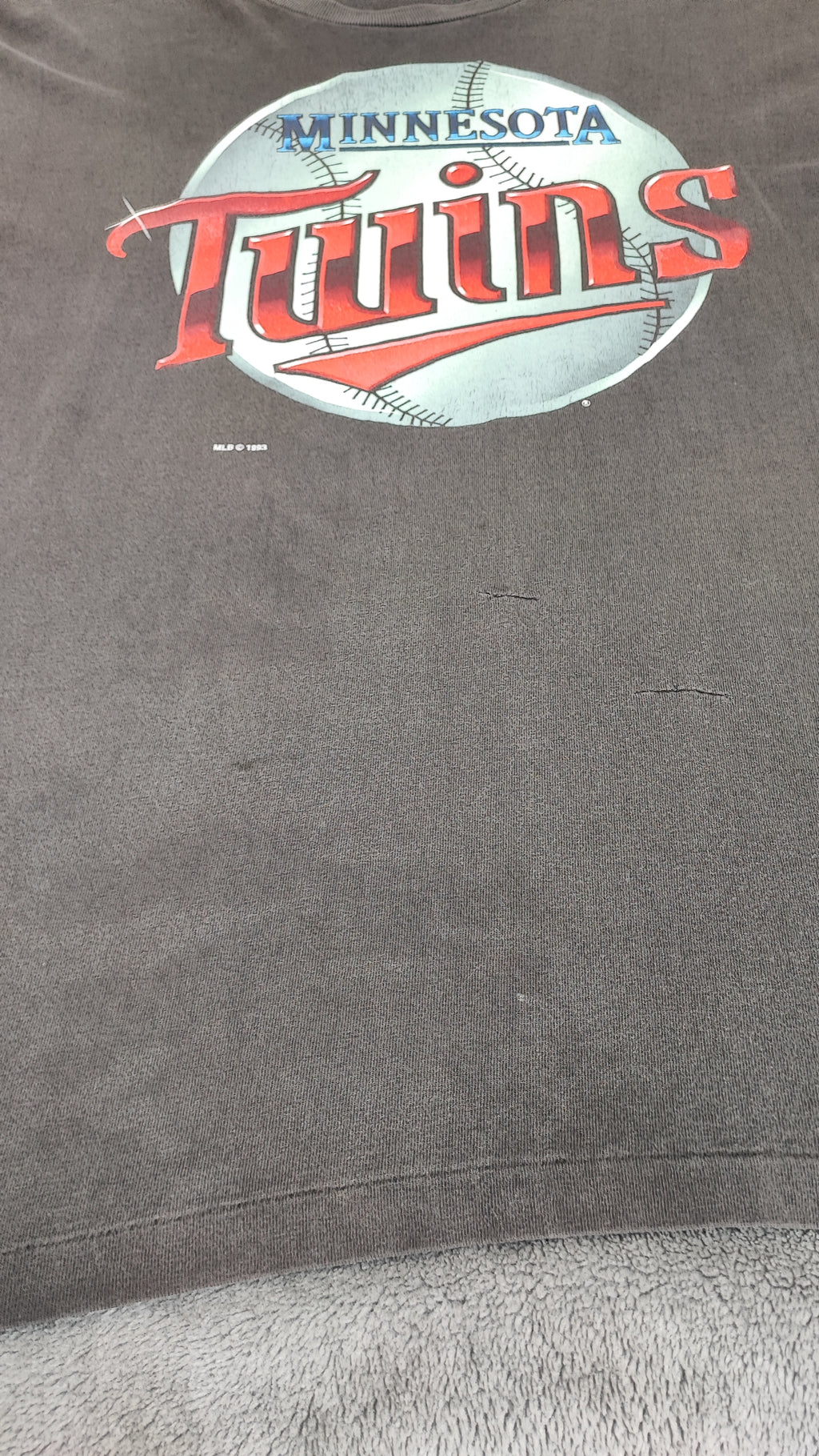 Vintage 1993 Salem Sportswear Minnesota Twins MLB Graphic T-Shirt Men's Size M