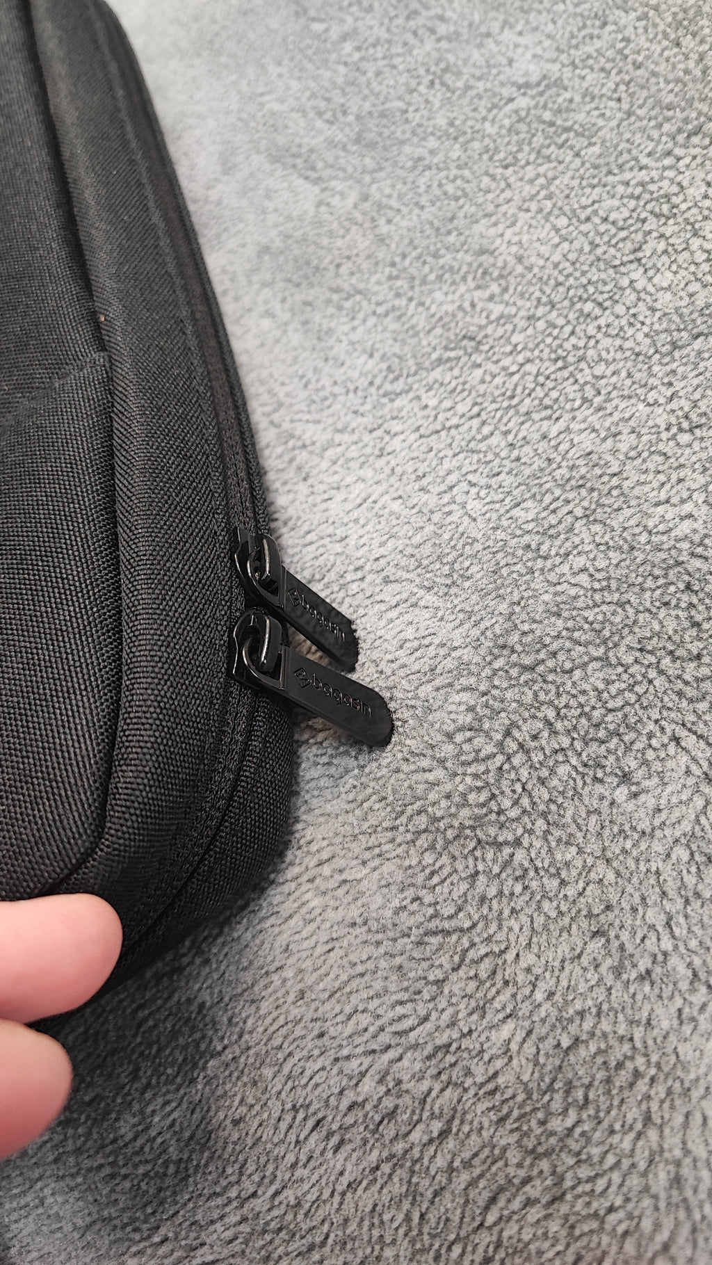 Vintage Bagasin Black Padded Laptop Bag Briefcase Messenger Business Travel Case