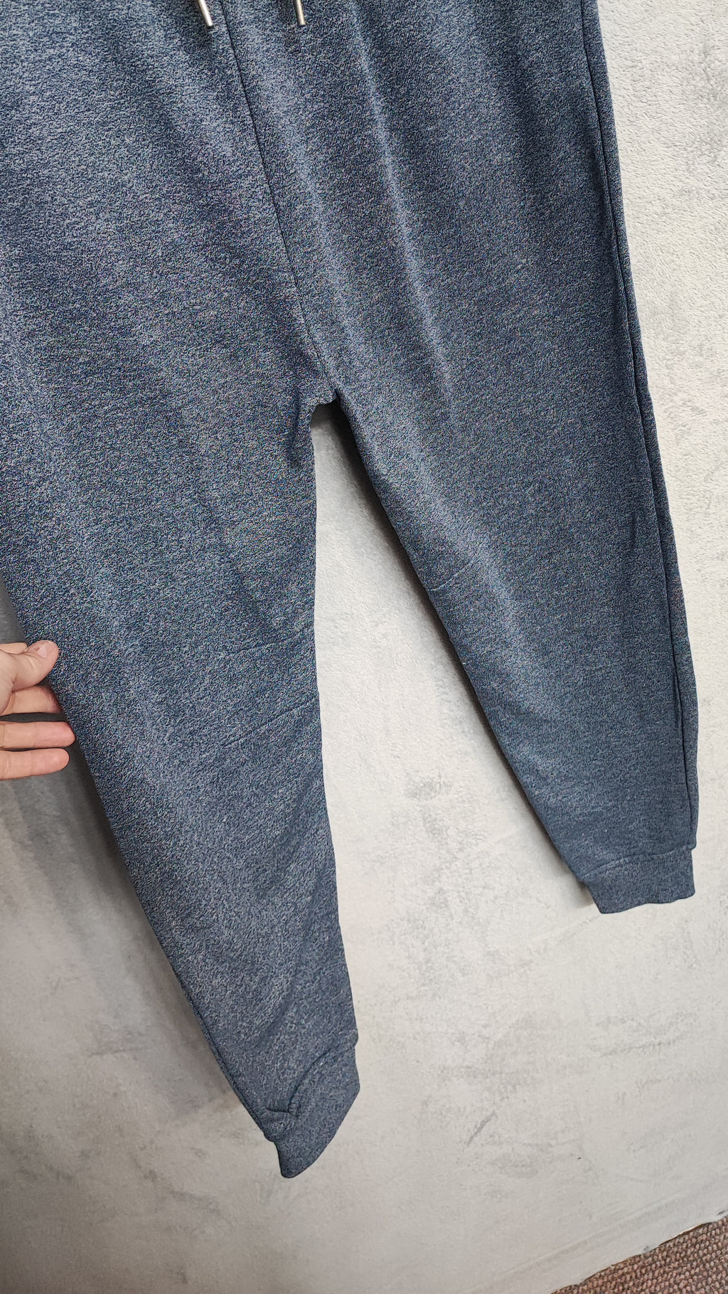 Vintage Cedarwood State Plain Blue Elastic Drawstring Bottoms Joggers Size M