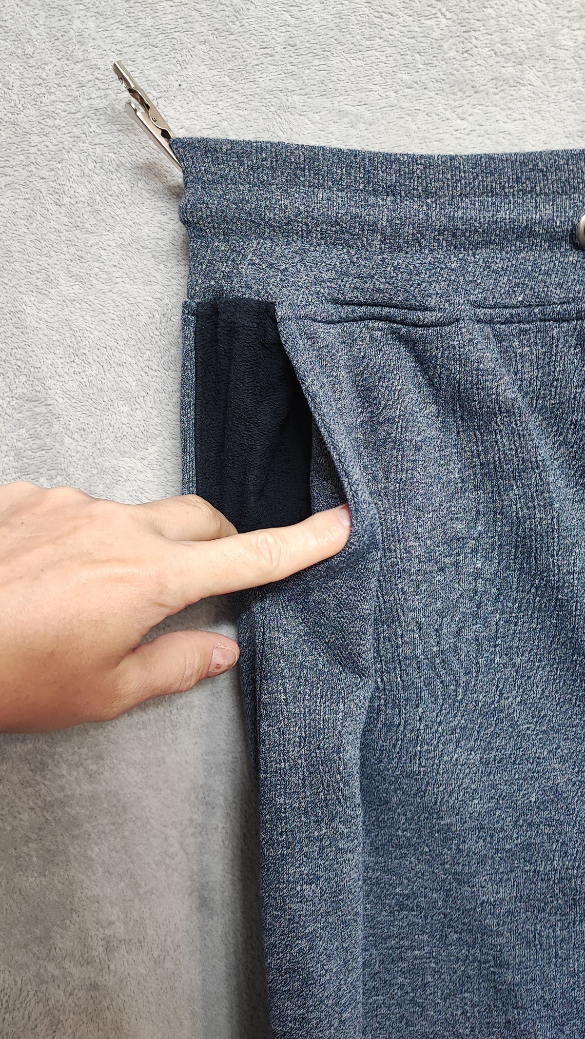 Vintage Cedarwood State Plain Blue Elastic Drawstring Bottoms Joggers Size M