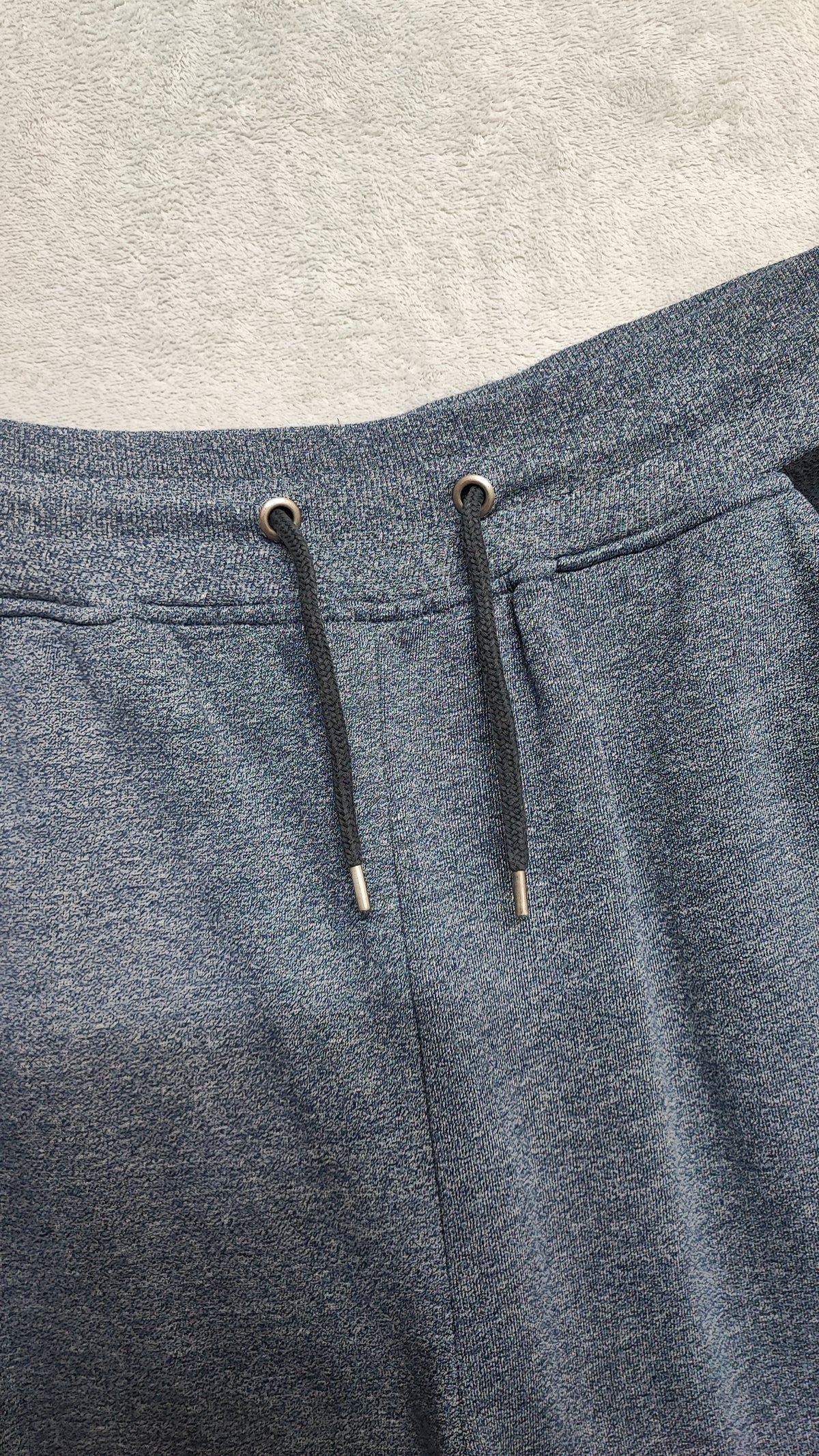Vintage Cedarwood State Plain Blue Elastic Drawstring Bottoms Joggers Size M