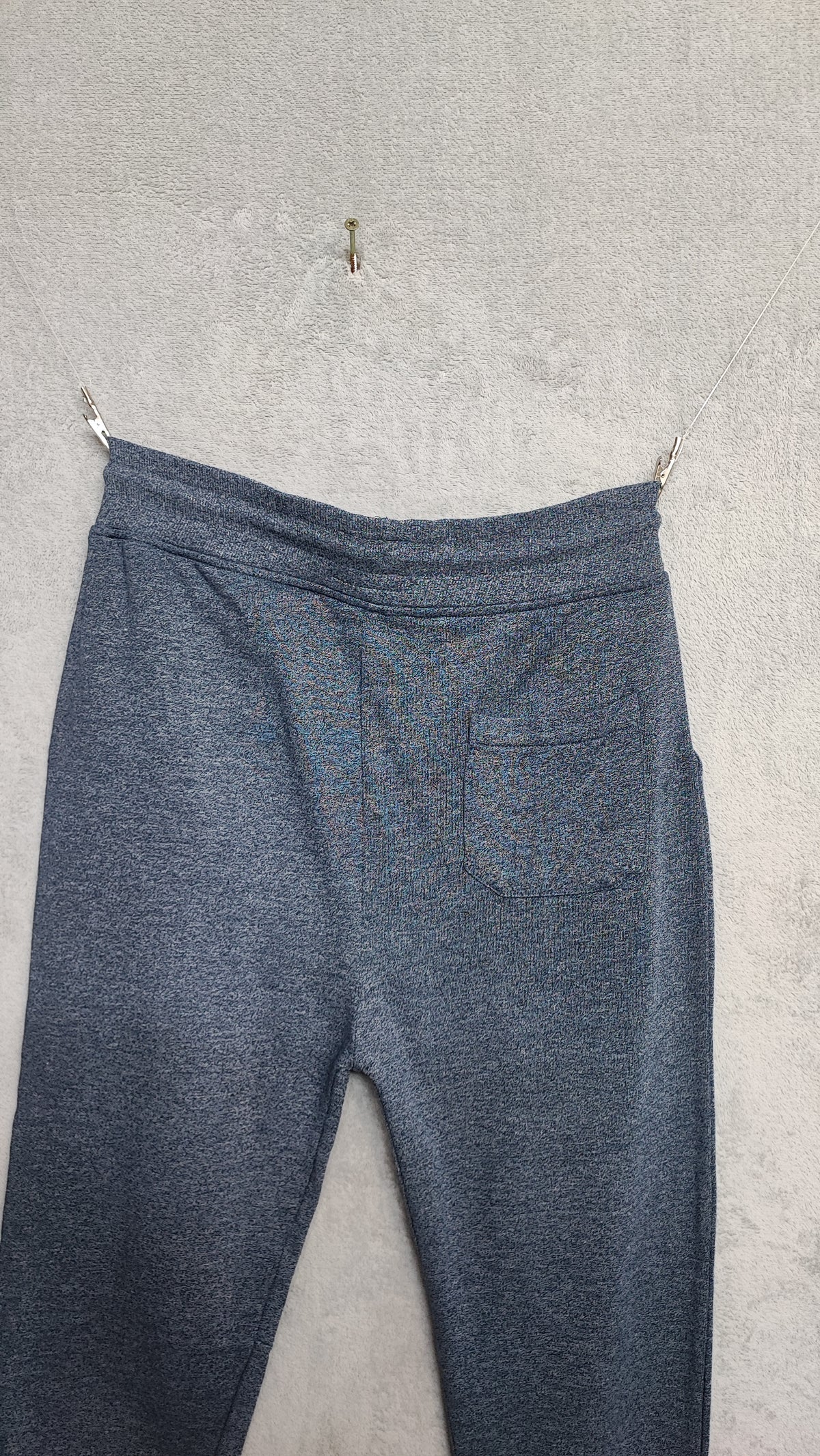 Vintage Cedarwood State Plain Blue Elastic Drawstring Bottoms Joggers Size M