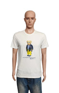 Polo Ralph Lauren Nautical Bear Graphic T-Shirt White Custom Slim Fit Mens M