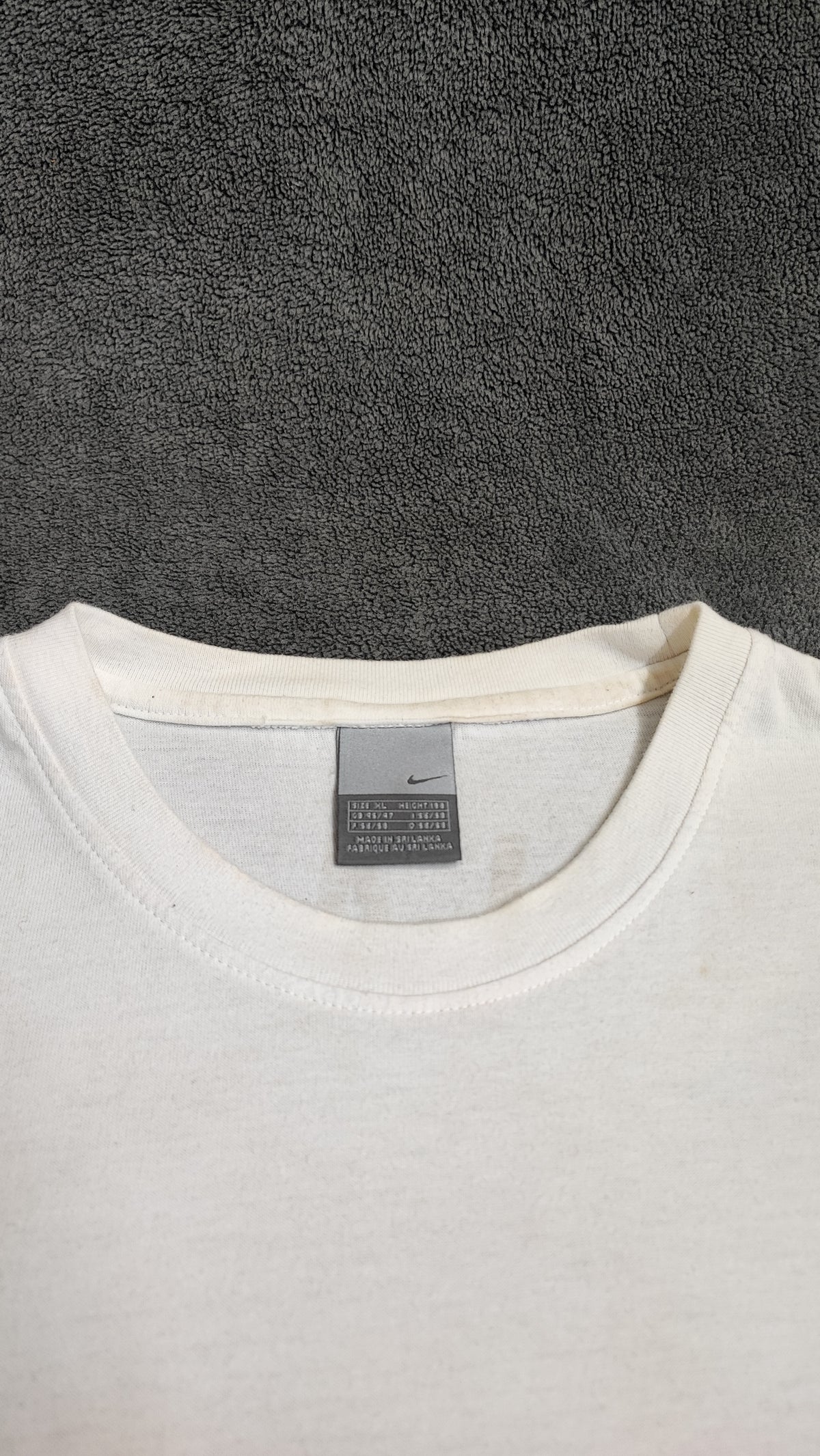 Vintage Nike Brasil Ronaldo 9 T-Shirt Off White Mens XL Y2K Football Graphic Tee