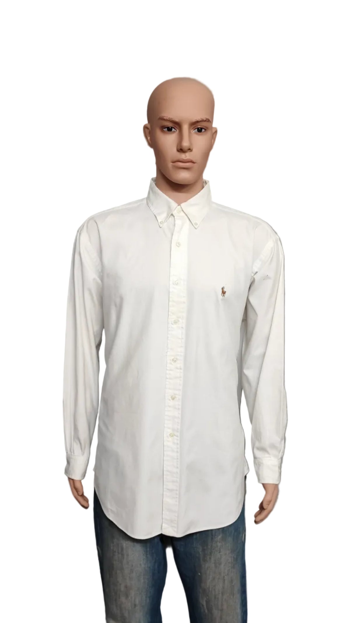 Vintage Polo Ralph Lauren Yarmouth Long Sleeve Oxford Shirt White Men Size XXL