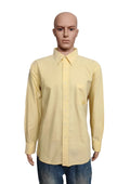 Vintage Chaps Plain Long Sleeve Button Down Shirt Pale Yellow Men Size XXL