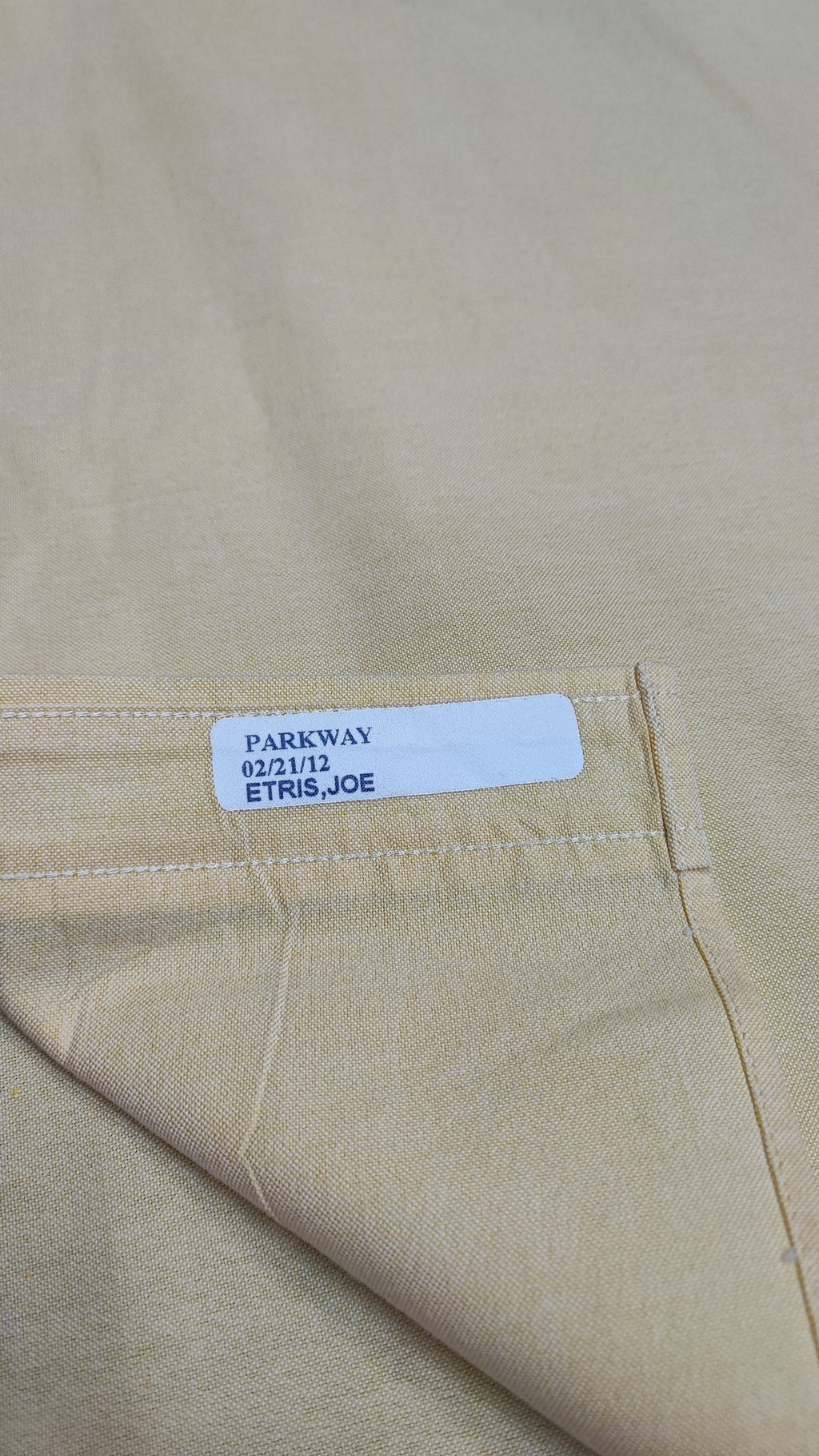 Vintage Chaps Plain Long Sleeve Button Down Shirt Pale Yellow Men Size XXL