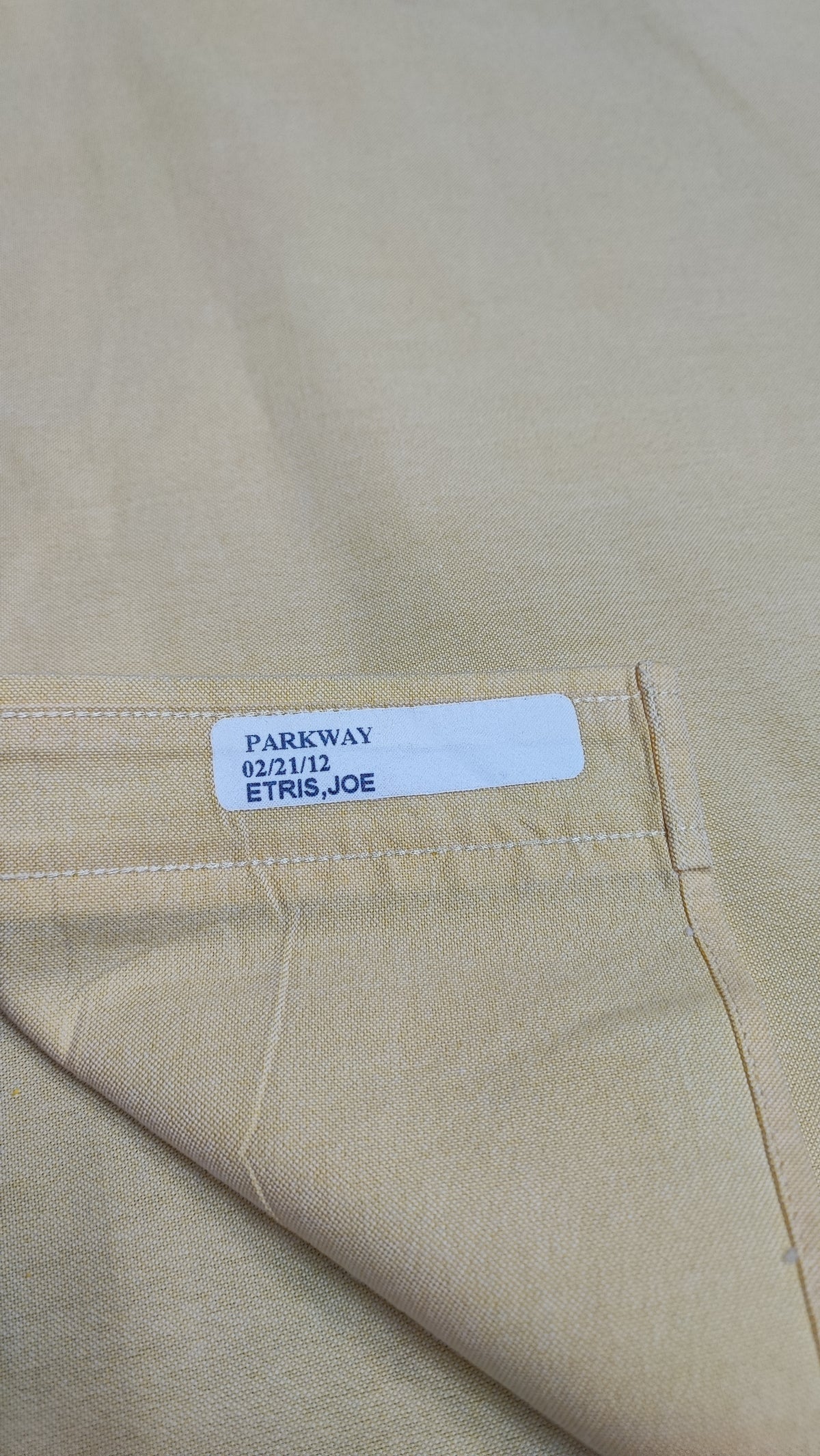 Vintage Chaps Plain Long Sleeve Button Down Shirt Pale Yellow Men Size XXL