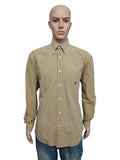 Vintage Nautica Checked Long Sleeve Plaid Lumberjack Shirt Yellow Men Size Large