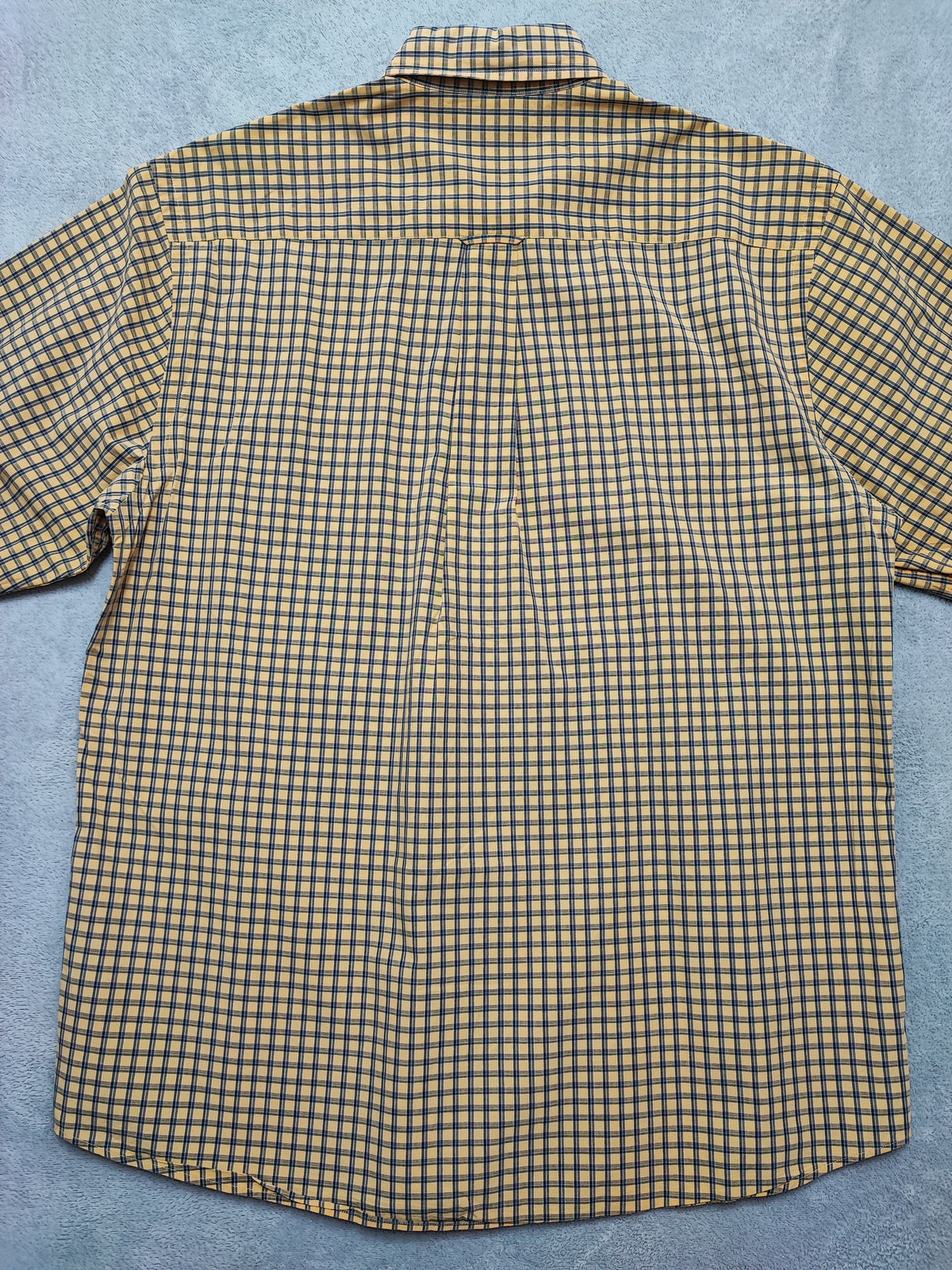 Vintage Nautica Checked Long Sleeve Plaid Lumberjack Shirt Yellow Men Size Large