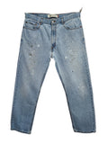 Vintage Levi's 505 Regular Fit Jeans Faded Blue Grunge Skater Men's W34 L31